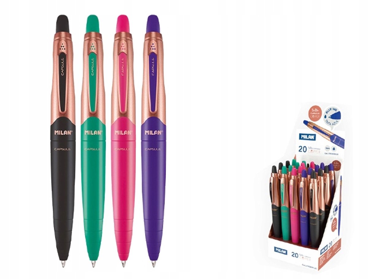 Milan Capsule Koper Vulpen - Blauw, Automatisch