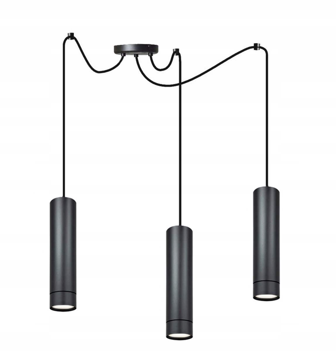 Komat TUBA 28-3022PK Zwart Lampy Wiszące LED GU10
