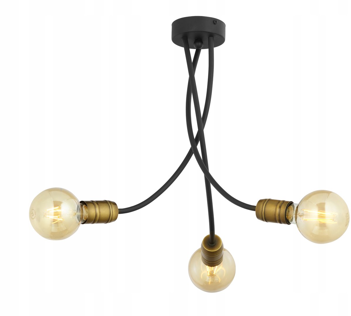 LUCE Zwarte Hanglamp 3-armig Patina 1876