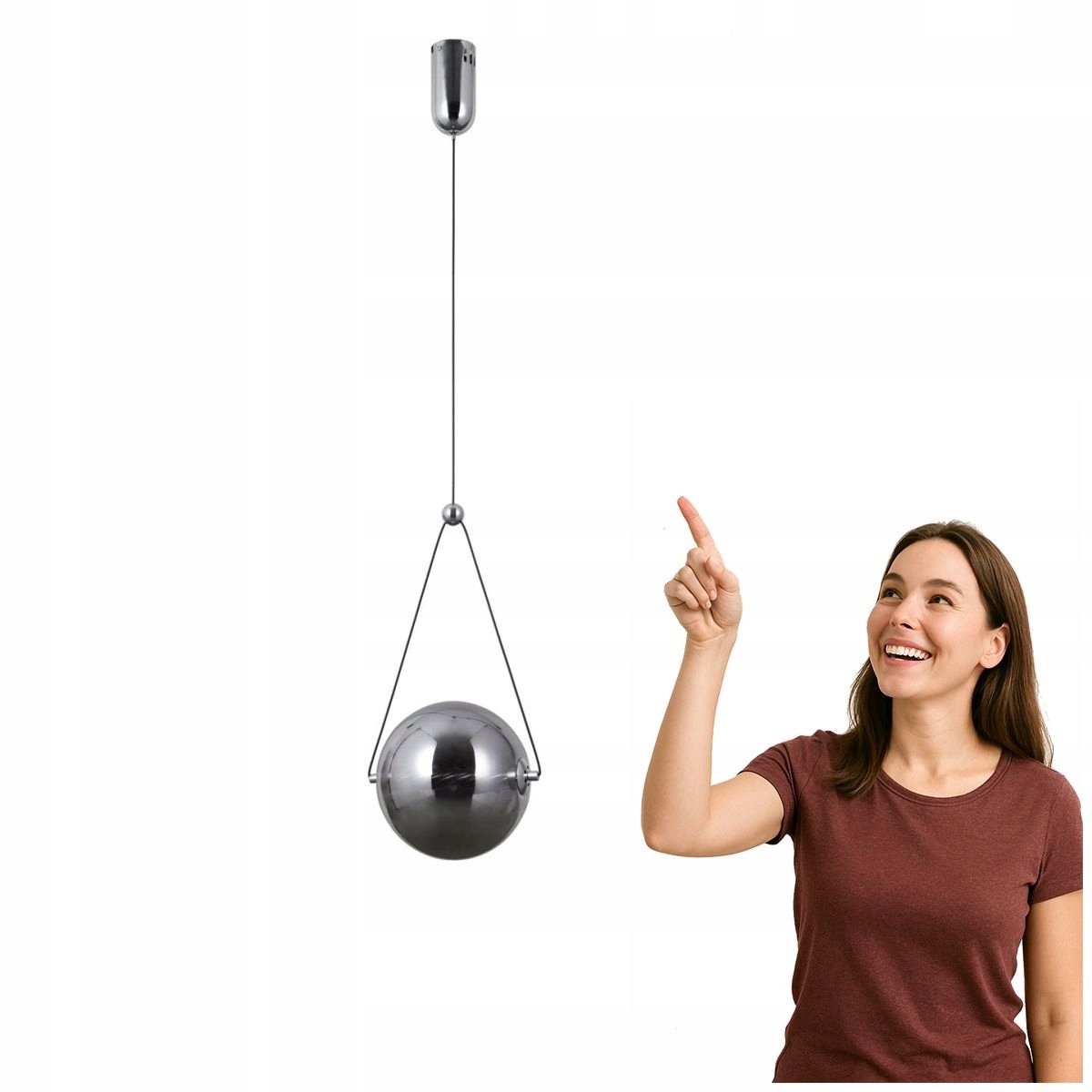 RASTIA LED Hanglamp Chroom 9W Modern - Stijlvol en Elegant
