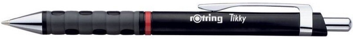 Rotring Tikky III M Zwarte Długopis - Stijlvol en Ergonomisch Schrijven