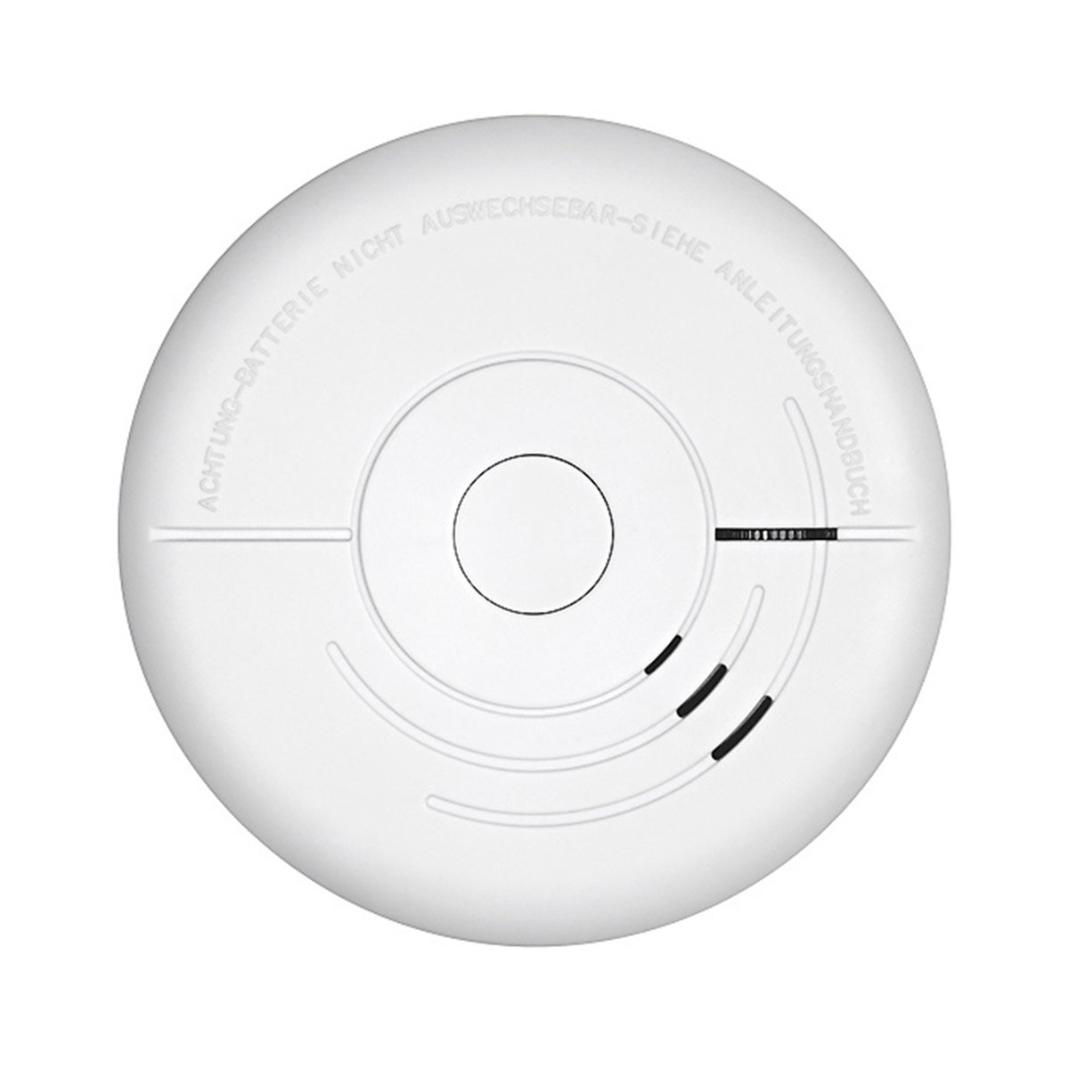 Rookmelder, wit, met mute-knop, eenvoudige installatie, onopvallend design, 10,9 x 2,6 cm