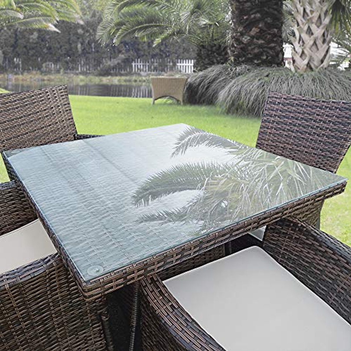 Vierkante Glasplaat 70x70 cm van ESG Veiligheidsglas - 8 mm Dikte voor Meubels
