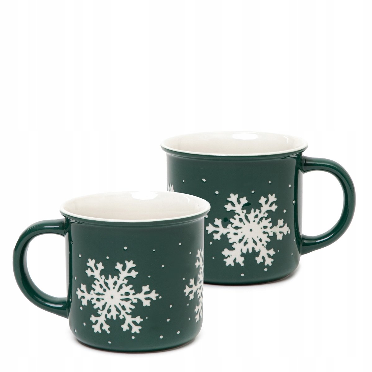 HOMLA Trinkie Mokken Groen met Sneeuwvlok, 2 stuks, 0,36L