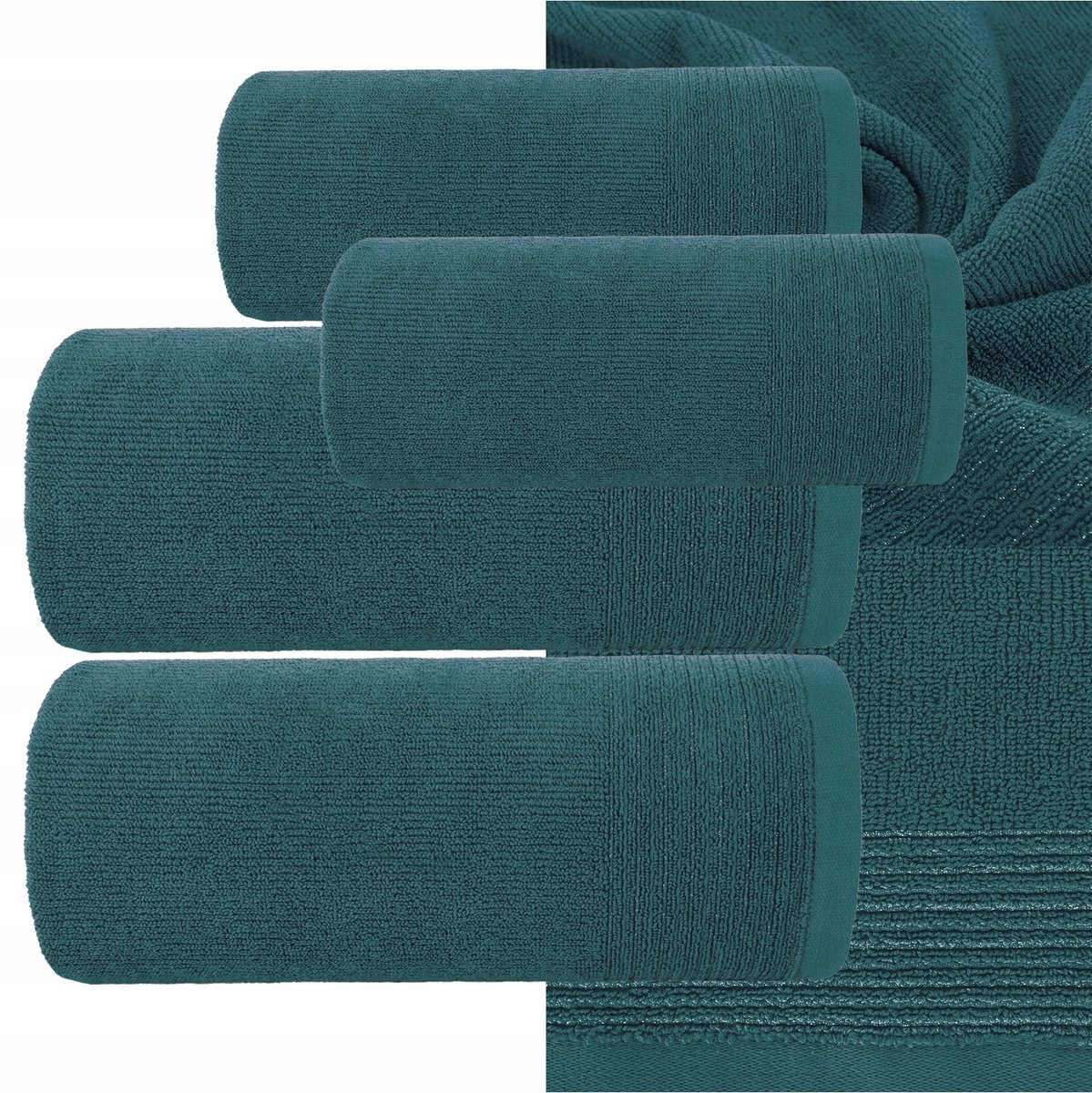 Set van 4 Luxe Katoenen Handdoeken 50x90cm & 70x140cm - 500gsm