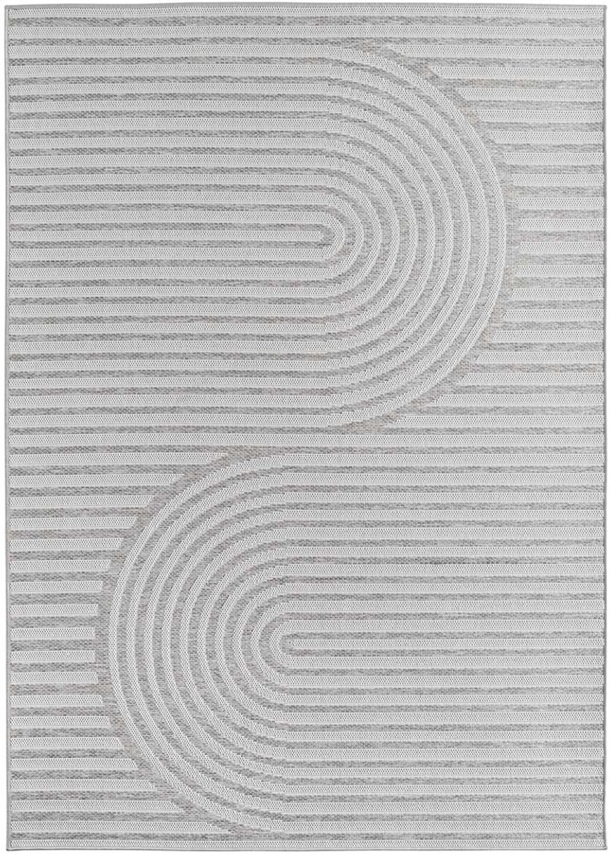 Buitenkleed - Mira Curve grijs 140x200