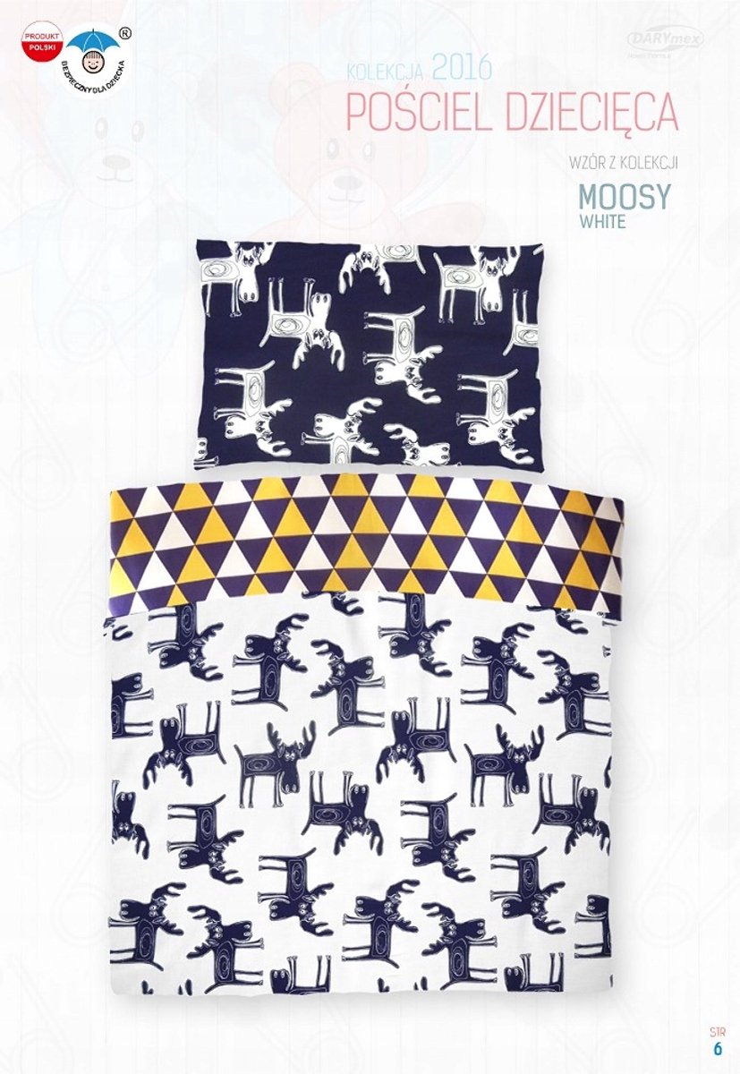 Kinderbeddengoed 90x120 cm - Moosy Elanden - 100% Katoen