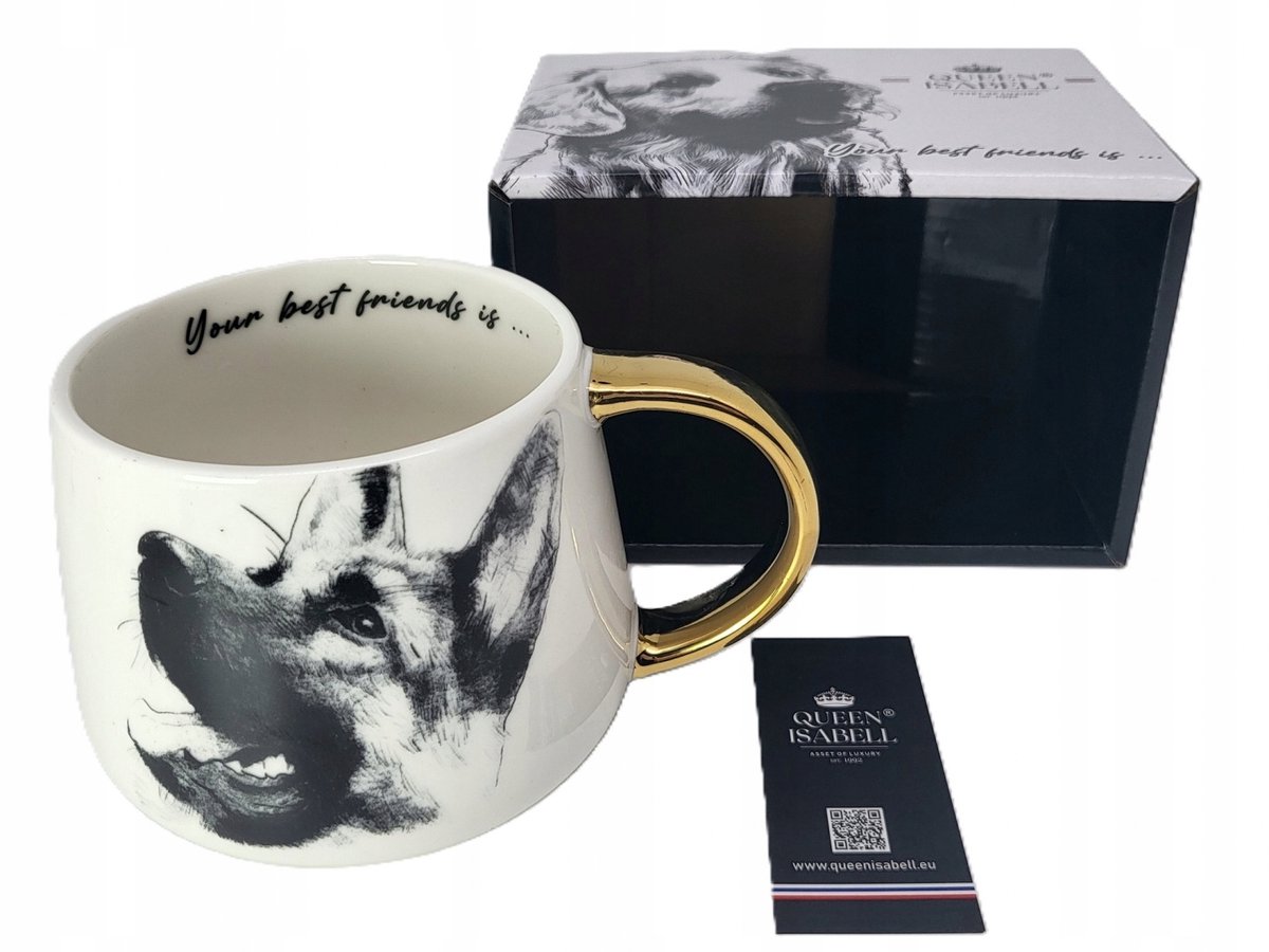 Porseleinen Mok Duitse Herder 400ml - Perfect cadeau