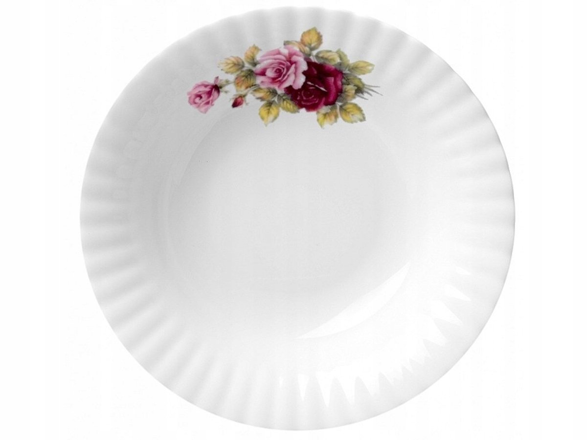 Diepbord Iwona 22 cm Wit Porselein Decoratie 900