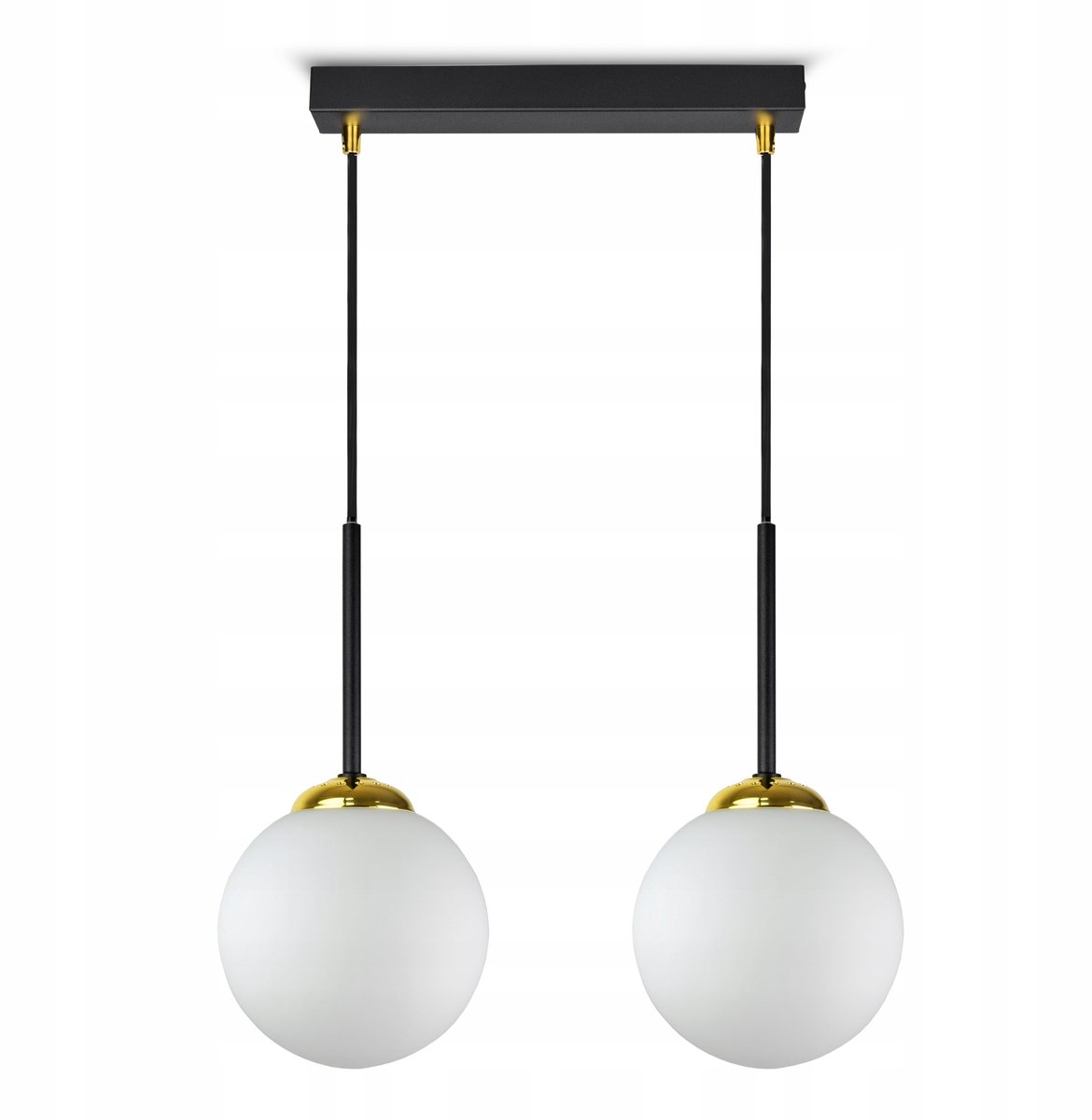 ASTRA-BZ2 Zwarte Hanglamp met Glazen Bollen, G9