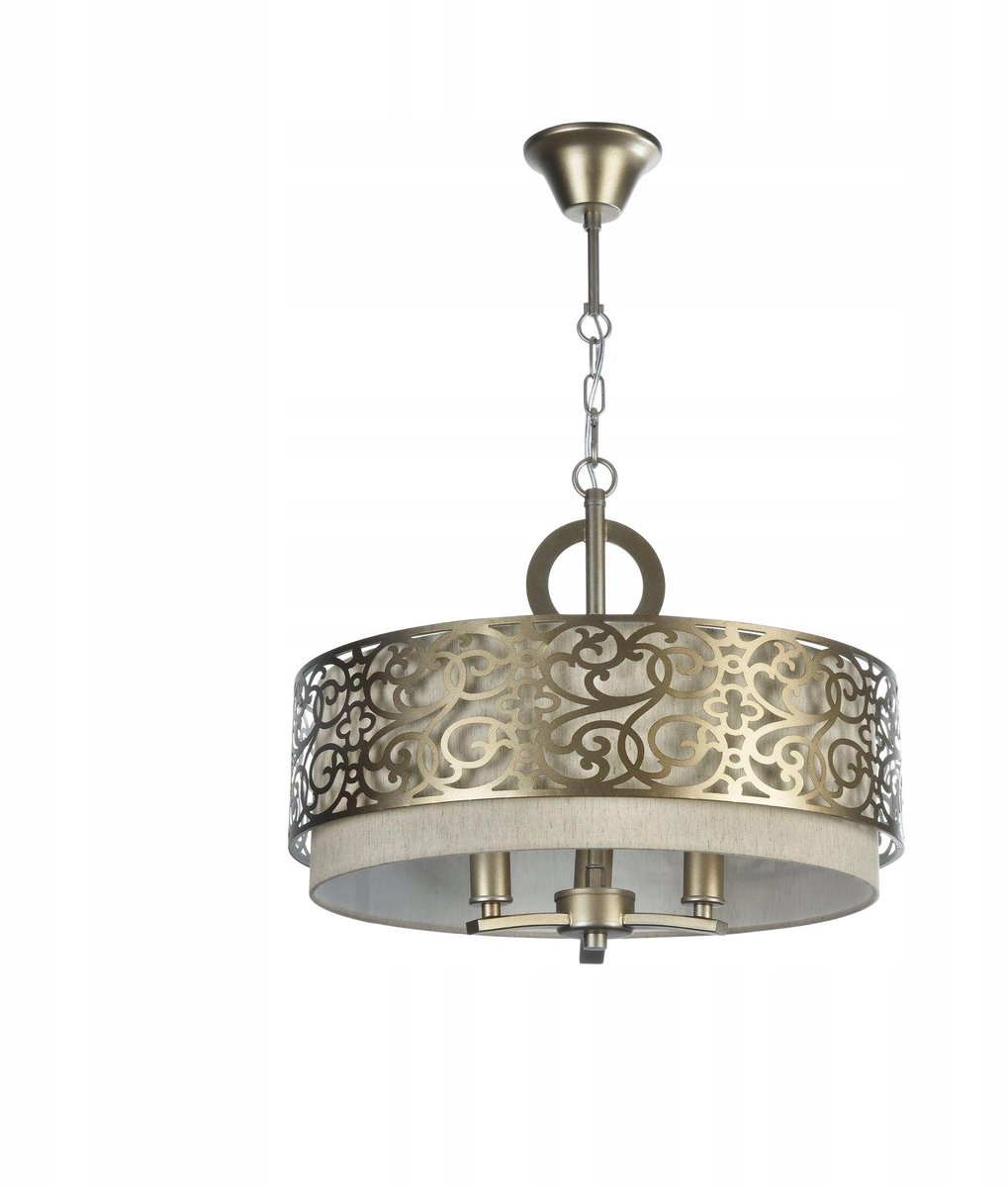 Maytoni Venera Hanglamp - 3xE14 - Beige/Goud