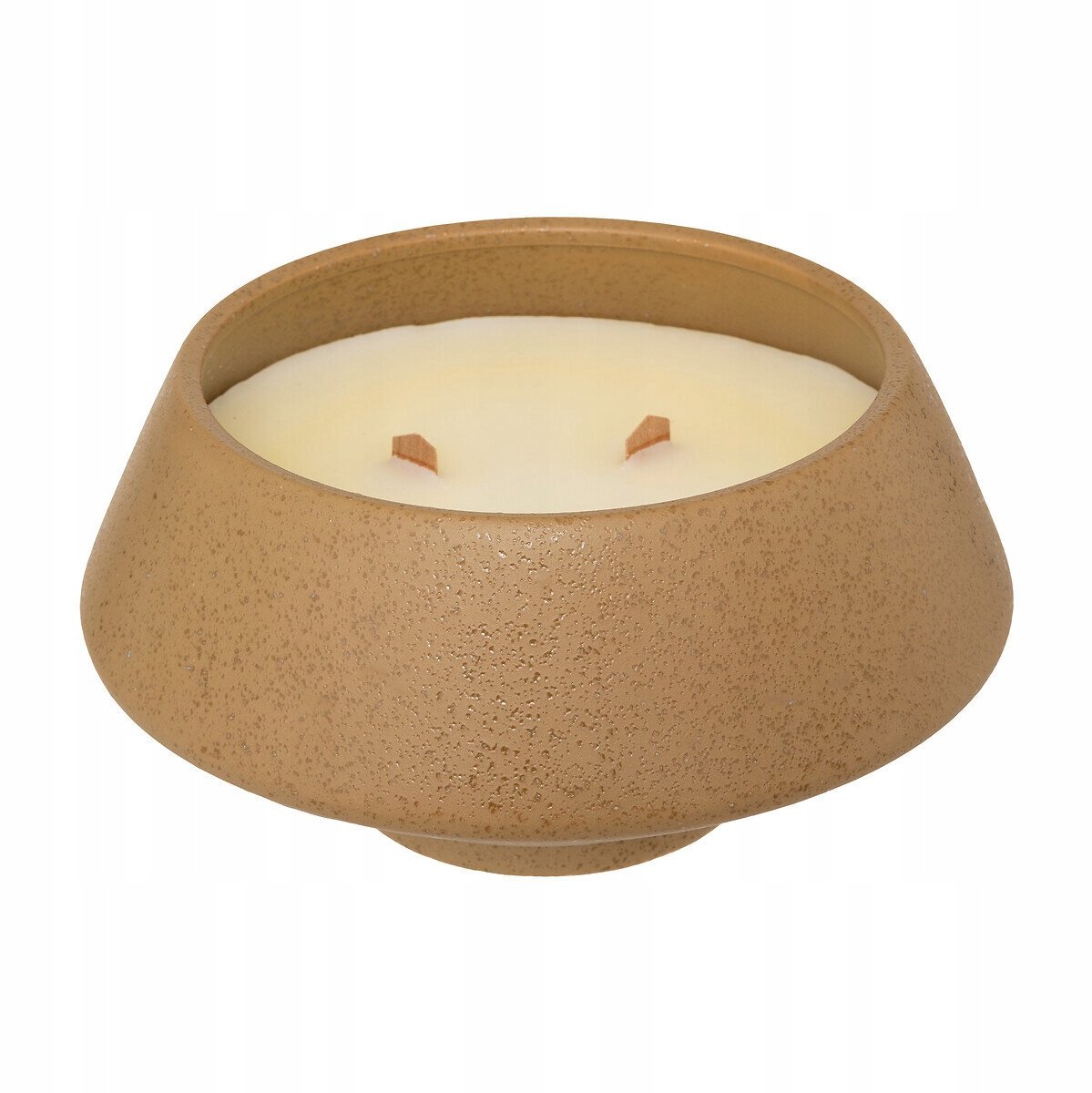 Atmosphera Geurkaars Bruin met Houten Pit, 580g, 30u Brandduur, 18x9cm