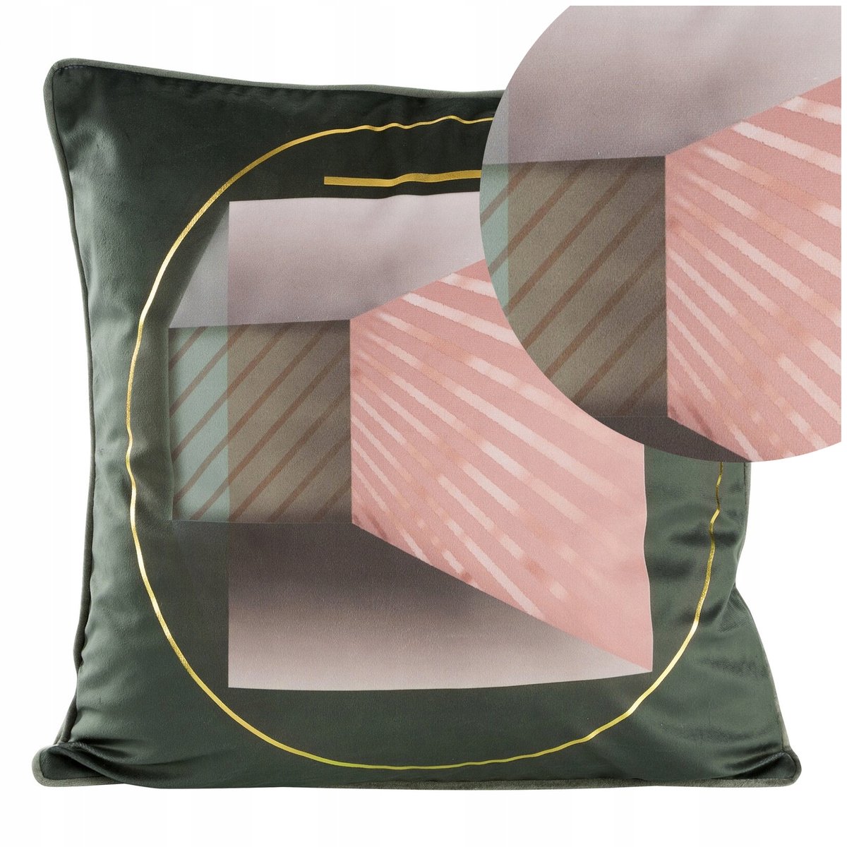 Decoratieve Kussensloop Velvet Adler/1 40x40 Staalgrijs 3D Geometrisch