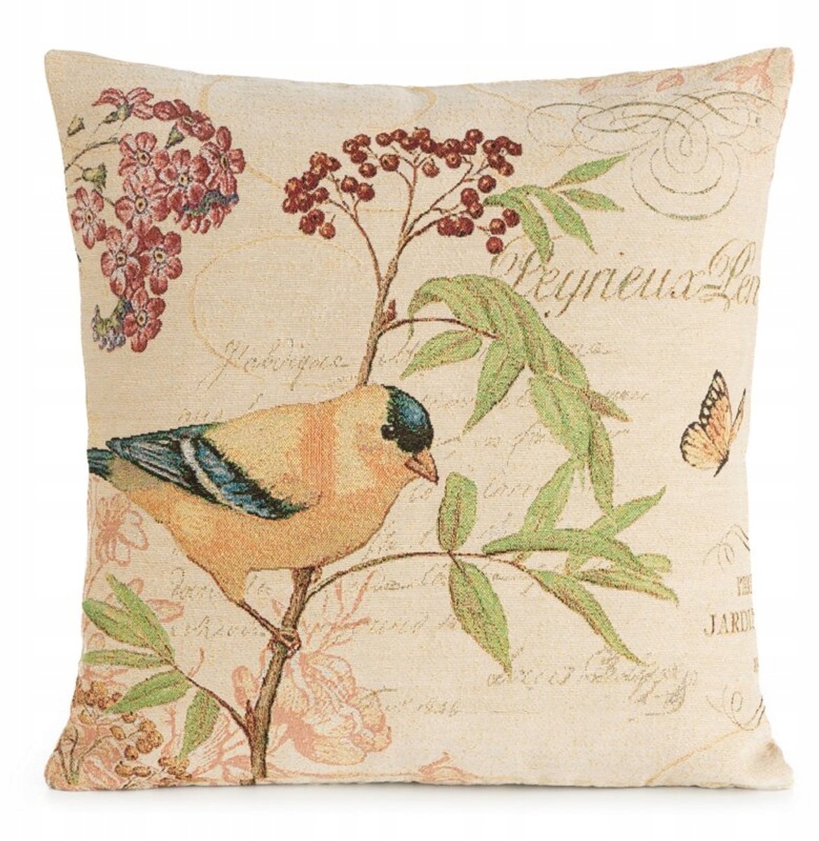Decoratieve Kussenhoes Gobelin 45x45 cm Beige - Stijlvolle Woonkamer & Slaapkamer