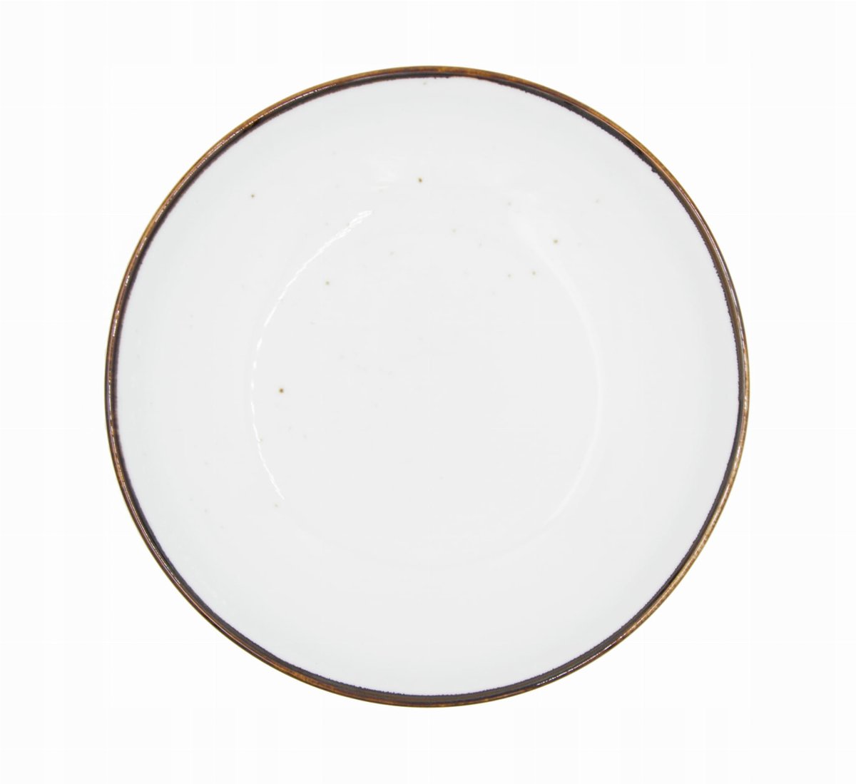 Alumina Rustiek Sneeuw Diep Bord 20 cm - Handgemaakt porselein