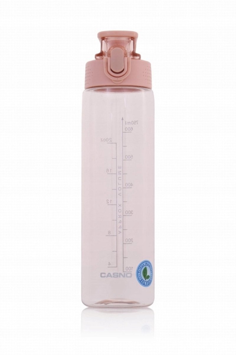 Casno Tennessee Bidon Waterfles 750ml - Lichtgewicht & BPA-vrij - Roze