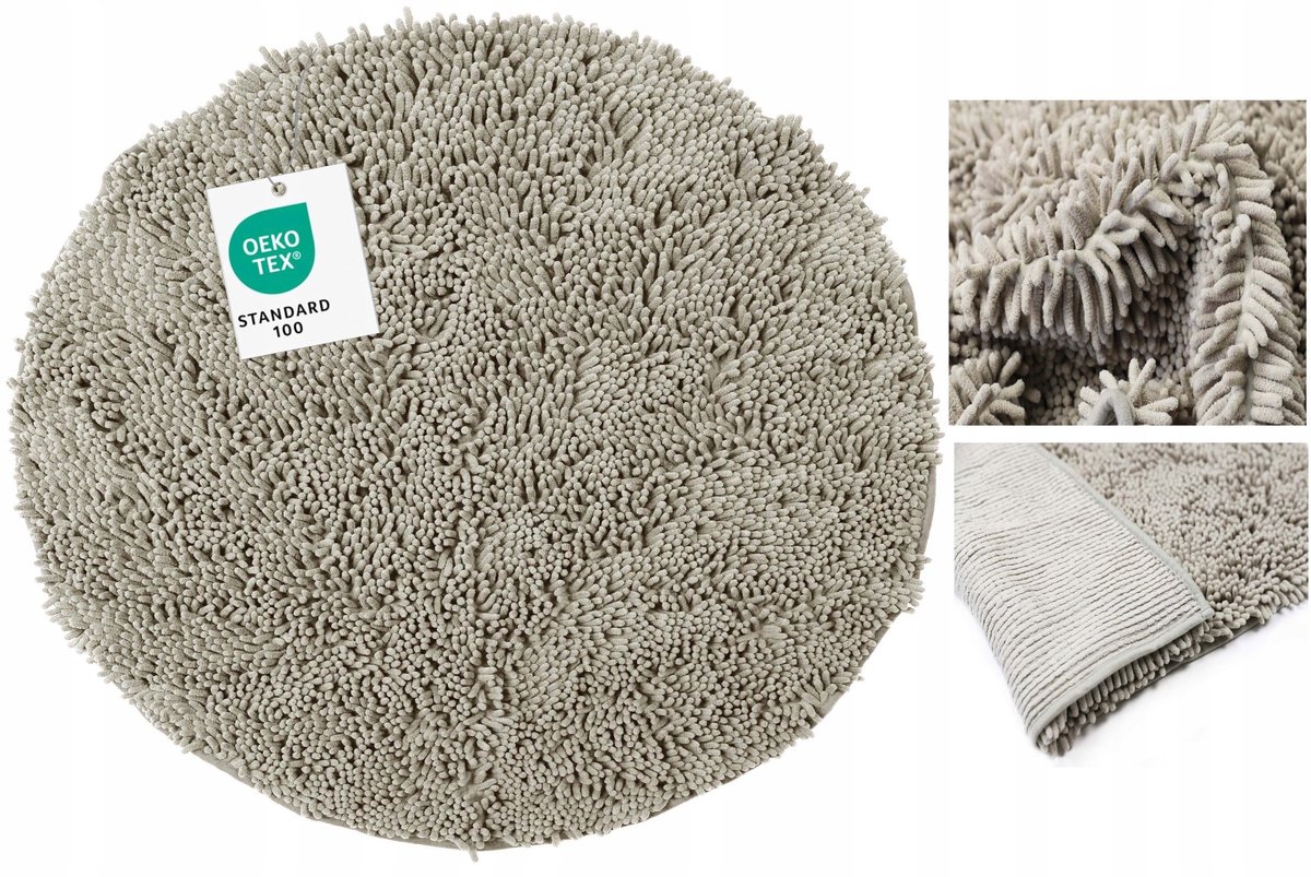 Zachte en absorberende badmat Rainbow beige, 80 cm