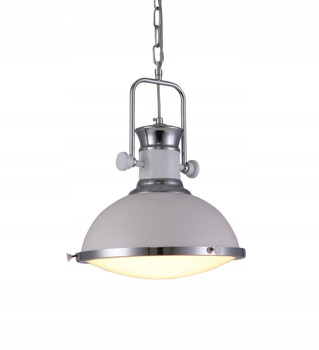 Batore W1 Hanglamp Wit Metaal Glas E27 40W Loft Stijl