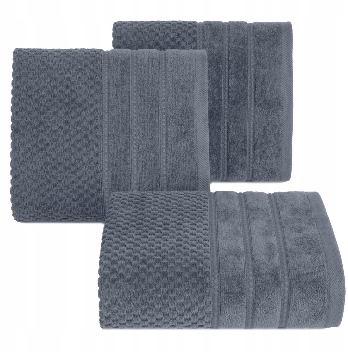 Luxe Katoenen Badhanddoek 70x140 cm, 500 gsm, Staalgrijs