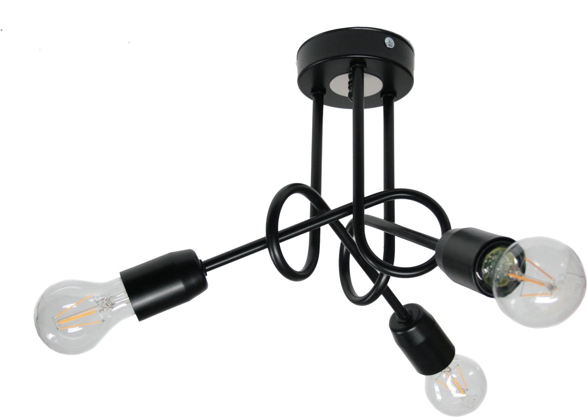 Edison JD3 Hanglamp Loft E27 - 3 lichts - Metaal