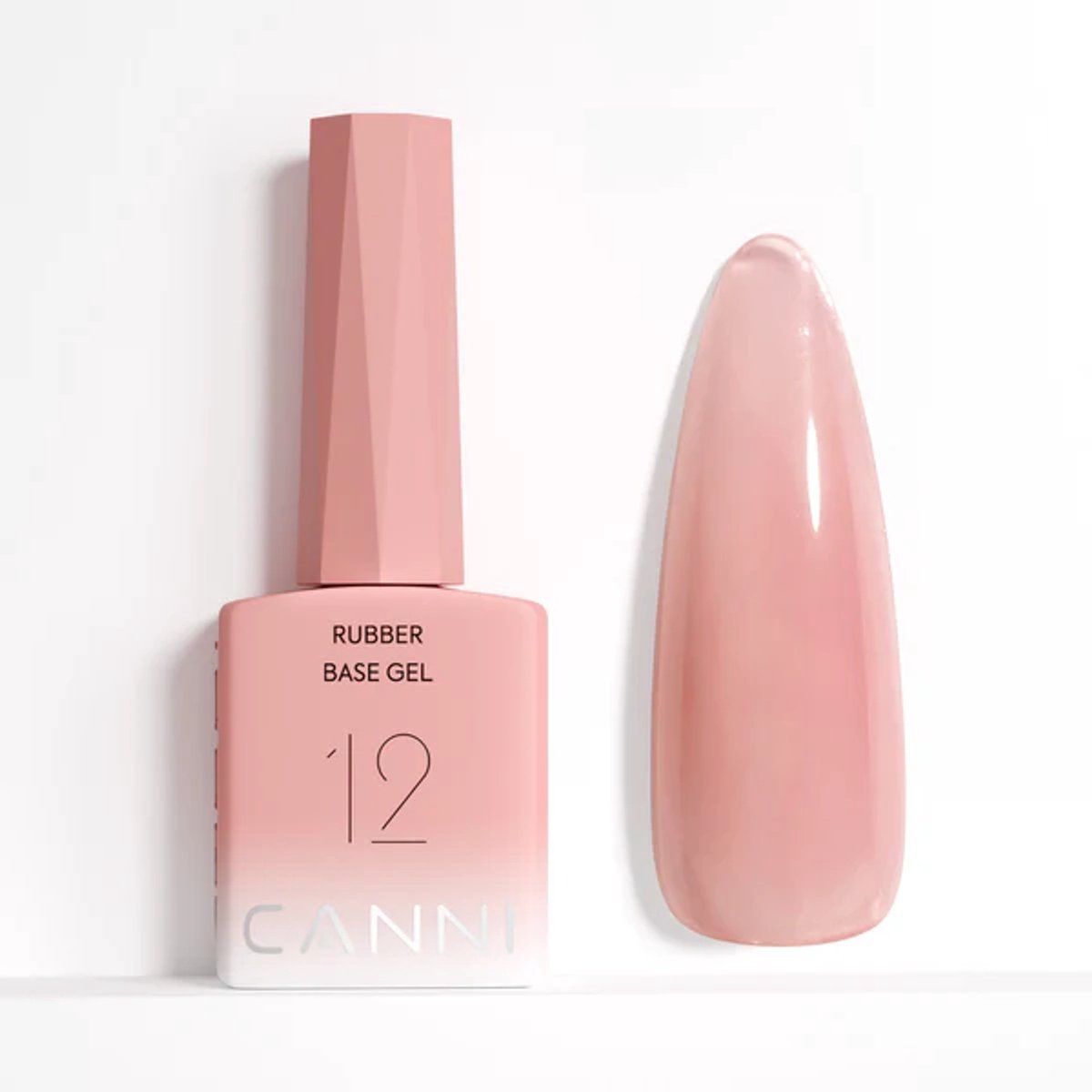 Canni Rubber Base UV Gellak Rosé Nude - 9 ml - 12 - Rubber Base Coat - Rubber Base Gel - Rubber Base Gellac - Canni Gellak - Gellak Nagellak