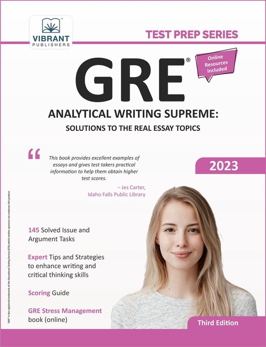 Test Prep Series - GRE Analytical Writing Supreme: Solutions ... - cover