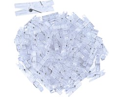 EXCITAT Clips - Mini Clips - Plastic Clips - voor het ophangen van schilderijen - 3.5cm - 120 stuks