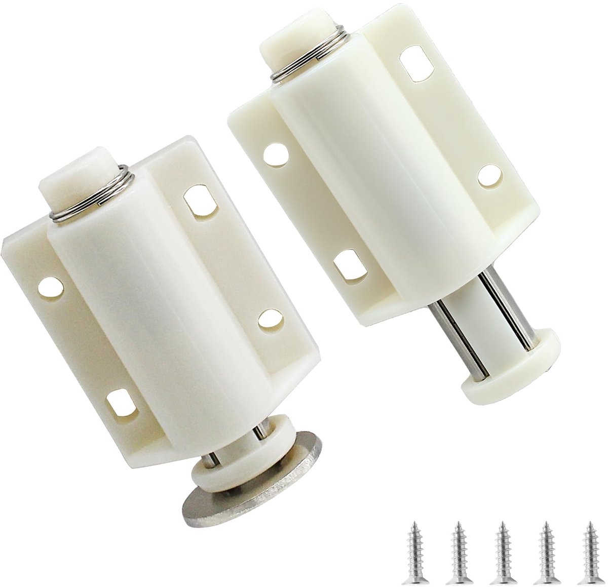 Set van 2 Magnetische Drukvergrendelingen voor Kastdeuren en Laden - Push-to-Open Sluitmechanisme