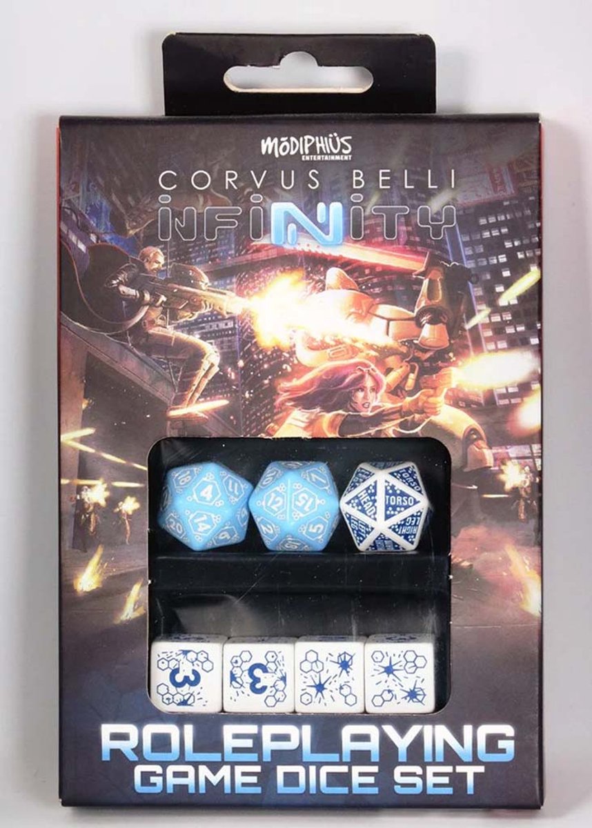 Infinity RPG: Pan Oceania Dice Set - RPG Accessoire - Modiphius Entertainment