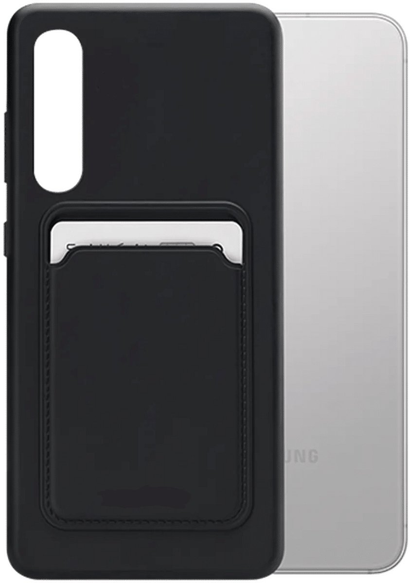 Casemania - Built-in Card Pocket Case - Geschikt voor - Samsung S25 Edge - Zwart