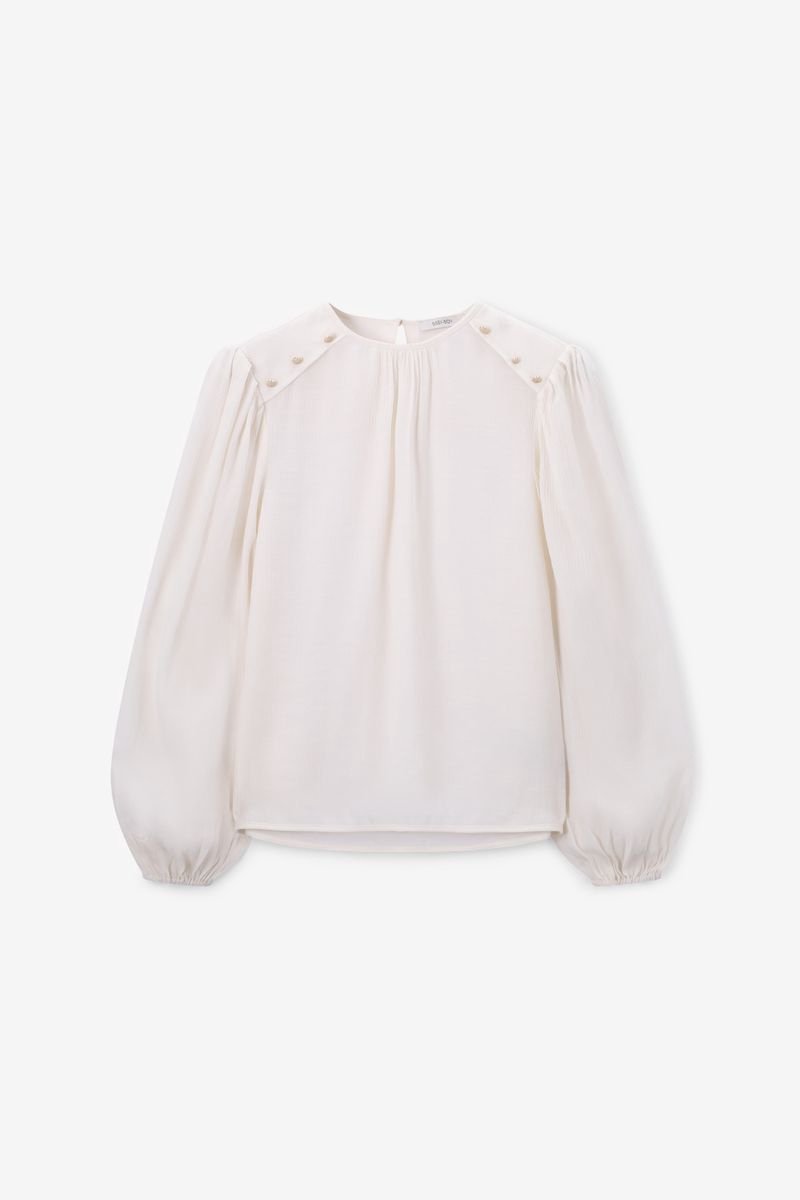 Sissy-Boy - Witte blouse met pofmouwen