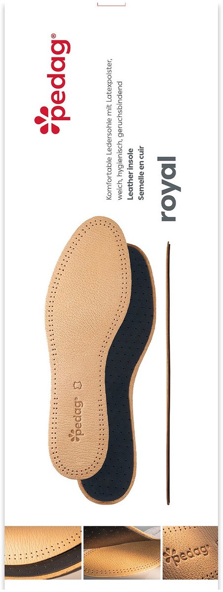 Pedag Royal | Inlegzolen | Extra comfort | Optimale hygiëne | Maat: 36 t/m 48