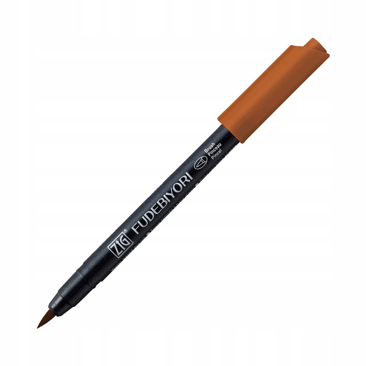 Kuretake Fudebiyori Brush Marker Diep Rood Bruin 602