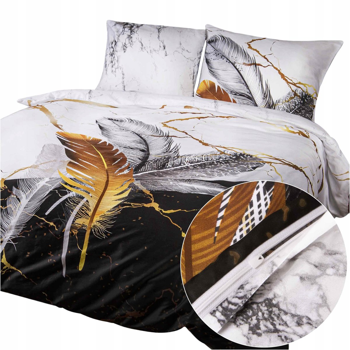 100% Katoenen Satin Beddengoed Set 160x200cm - Diverse Patronen