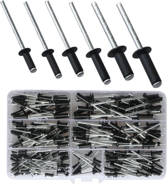 BESTYCHAO Tri-Fold Exploding Pop klinknagels, aluminium, grote flens, klinknagels, 4,8 x 25 mm, 60 stuks