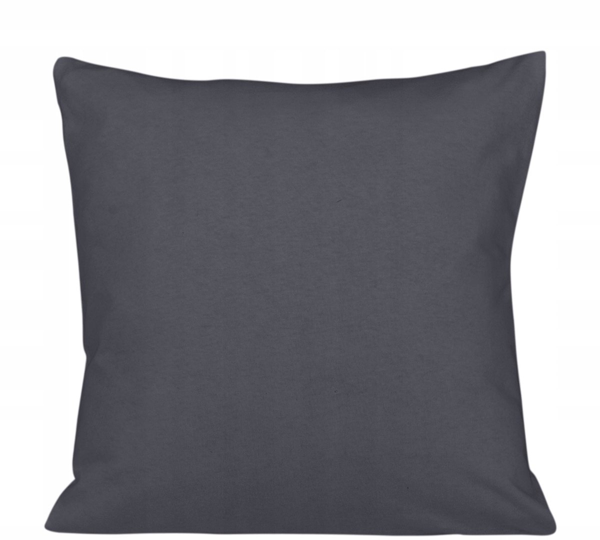 Kussensloop 40x40 cm Katoen Jersey Antraciet - Zonder Vulling