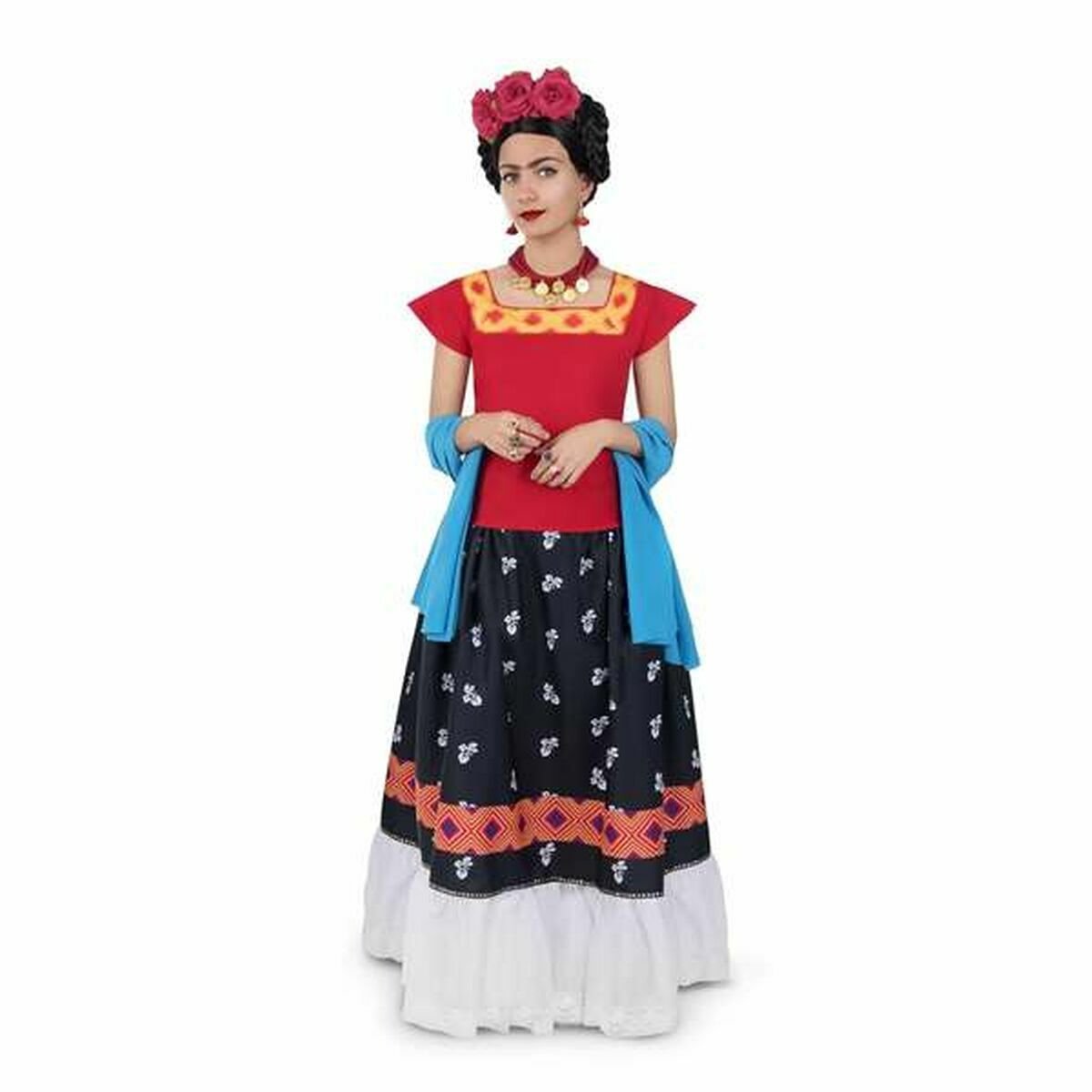 Kostuums voor Volwassenen My Other Me Frida Kahlo Rood - XS