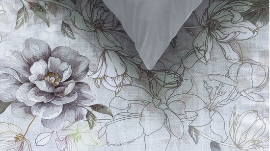 Rivièra Maison Bernice dekbedovertrek - Lits-Jumeaux XL - 260 x 200/220 cm - Naturel van Merkloos — afbeelding 5