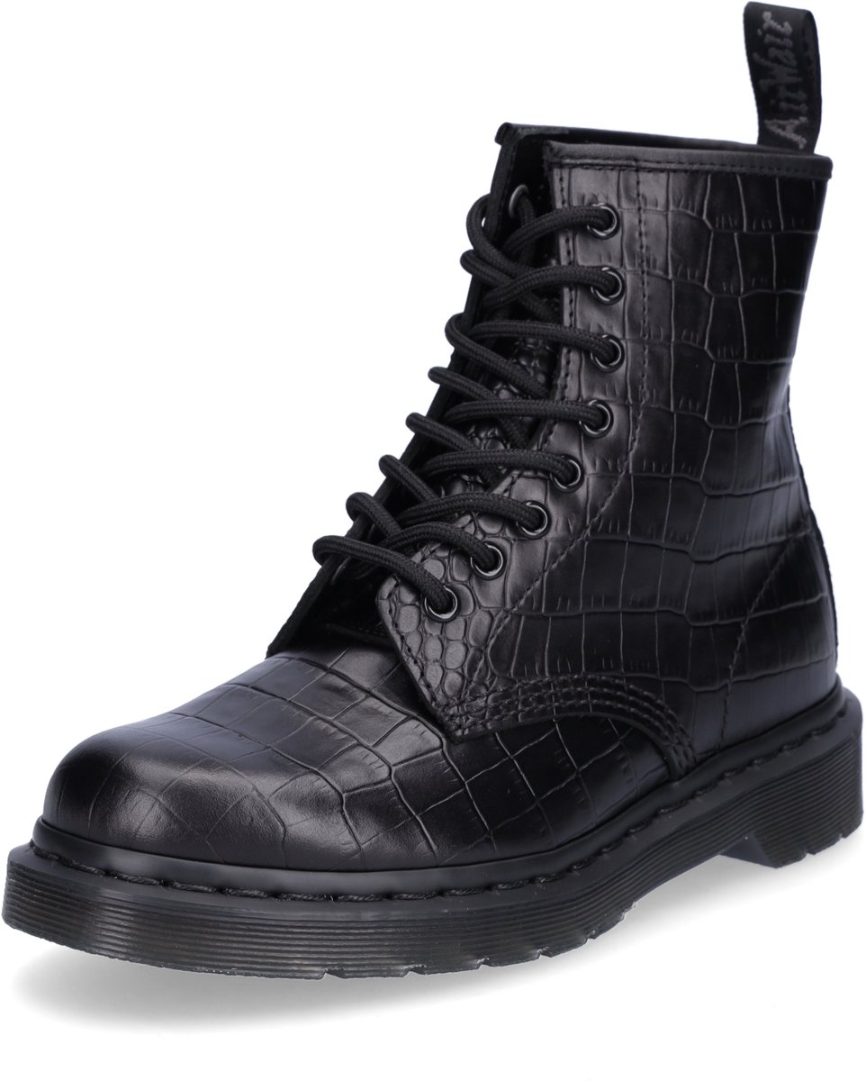 Dr Martens 1460 Croco Laarzen Vrouw Zwart