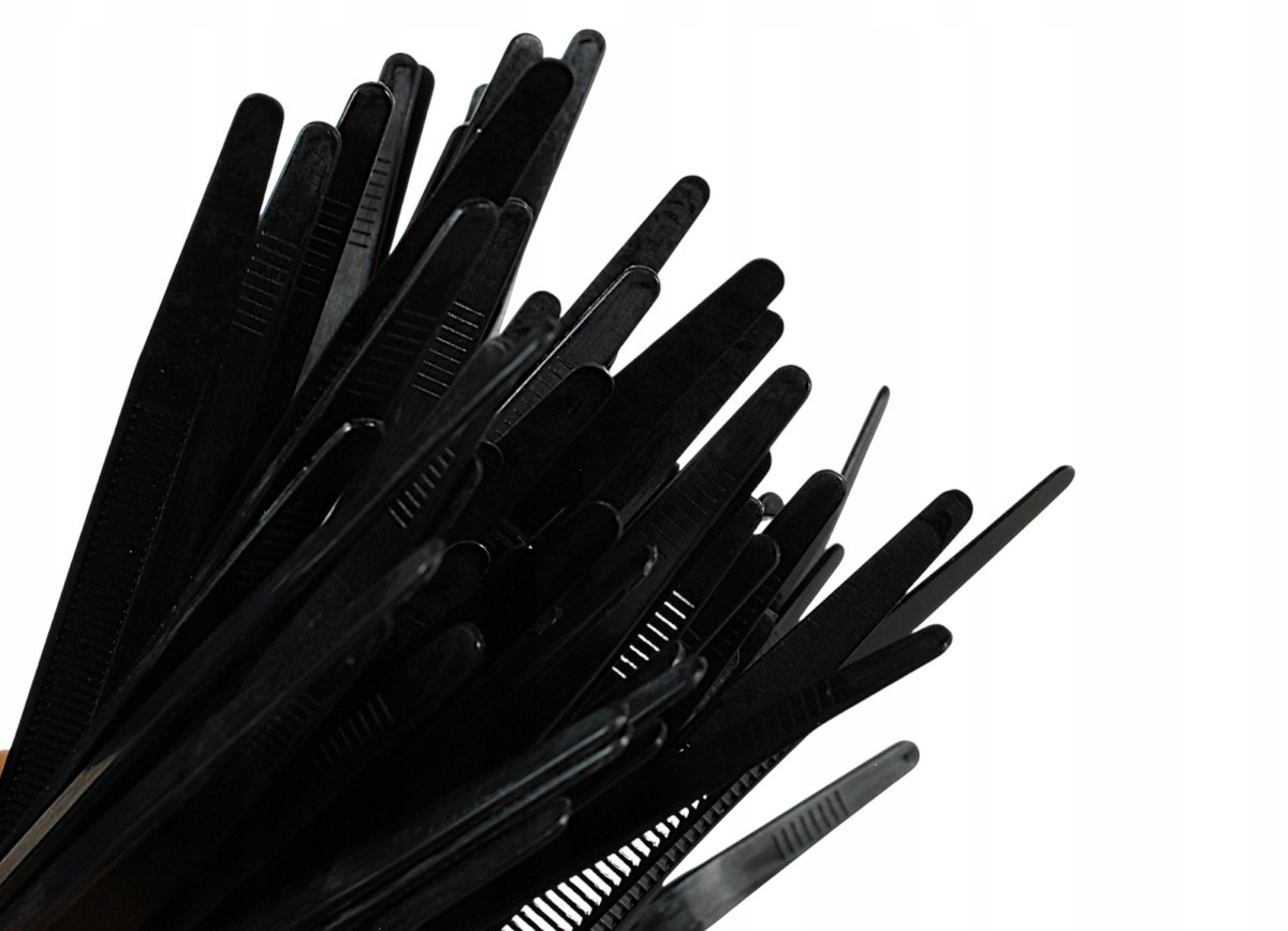 Zwarte Kabelbinders 200 mm x 6,8 mm Zwart - 100 stuks