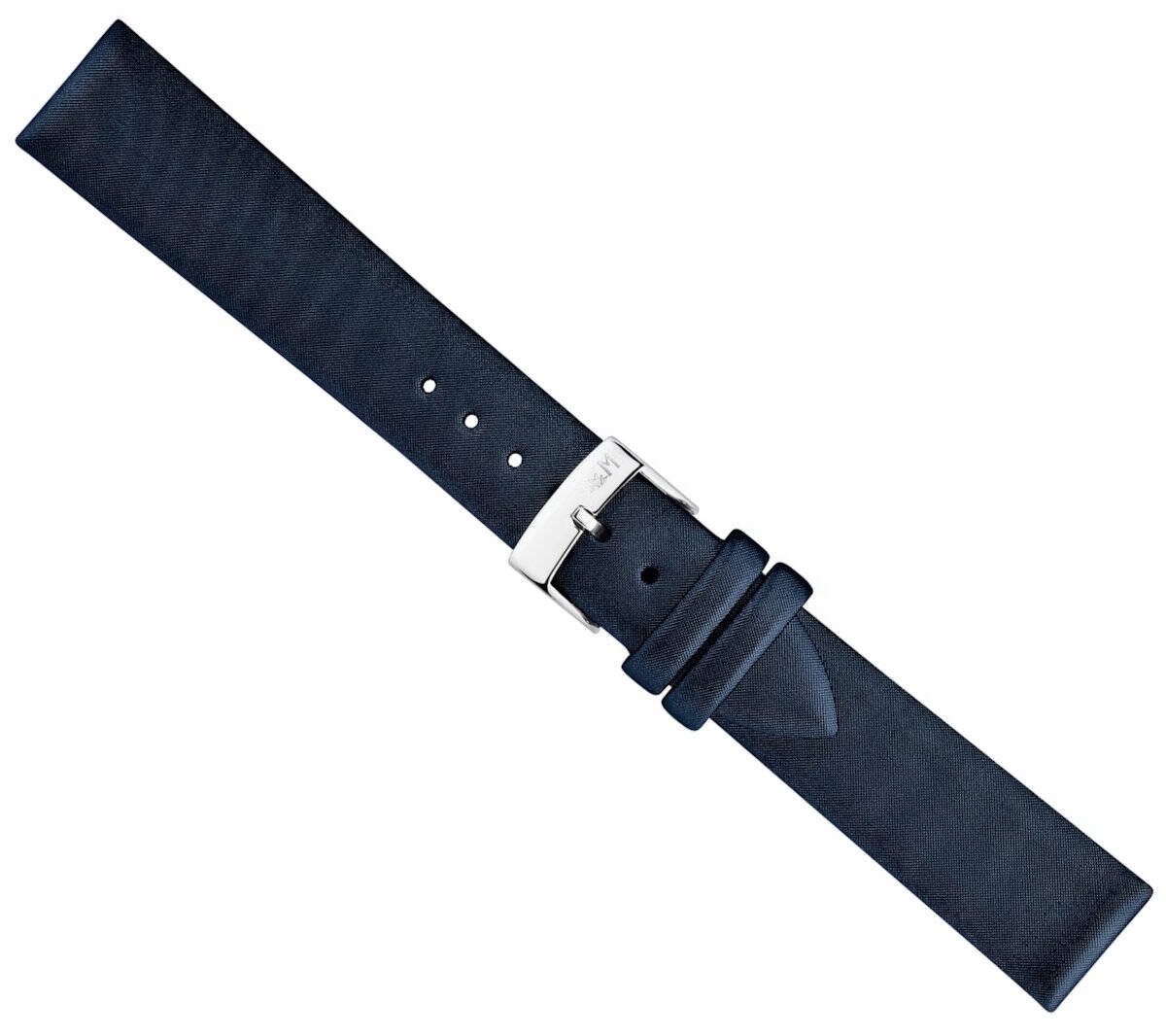 Morellato Satin Soft leren horlogeband 12mm navy blauw