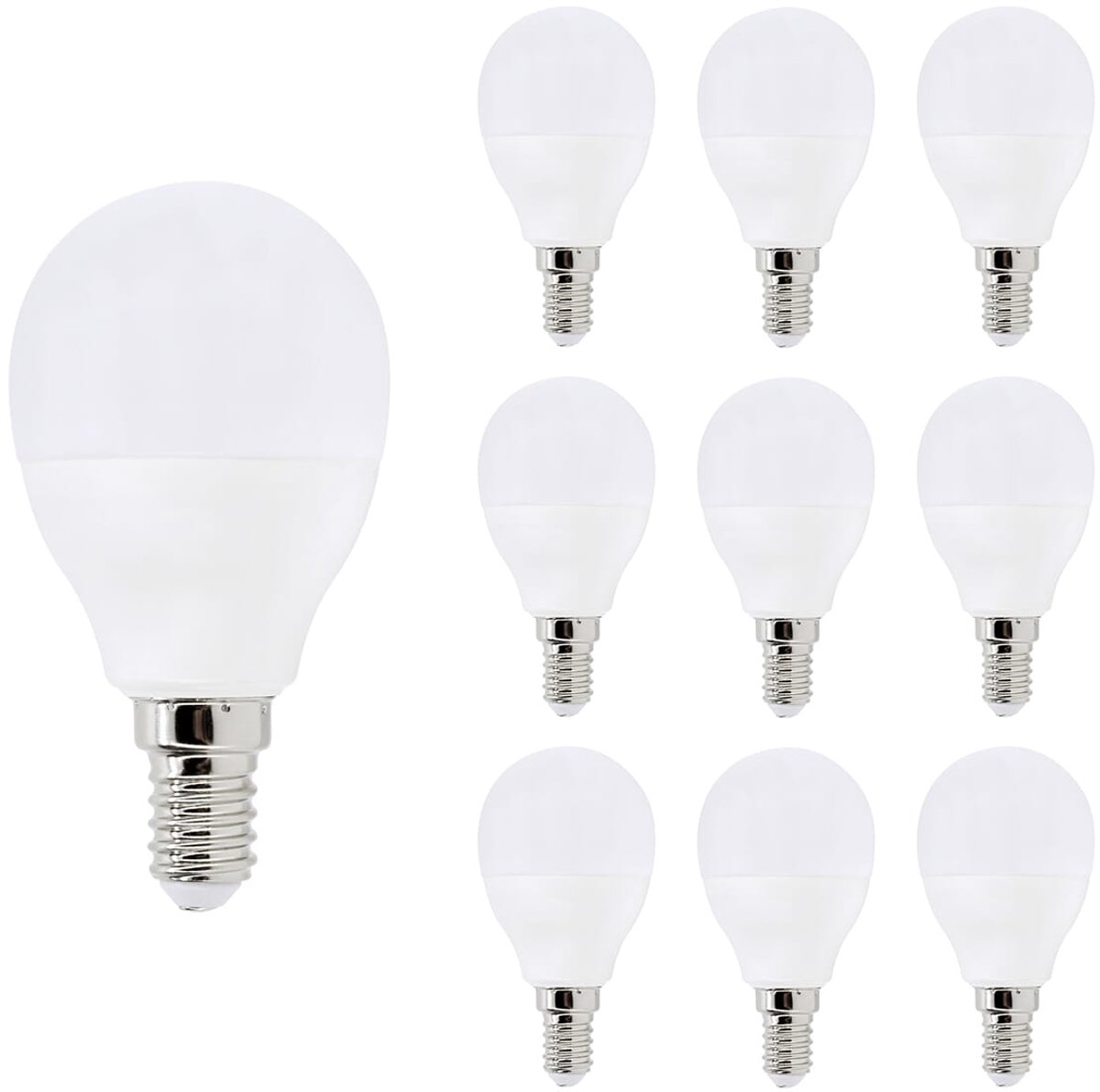 Bemko Premium LED Lamp E14 - vervangt 50W (7.5W) - 720lm - 3000K Warm Wit - 230V - 10 stuks