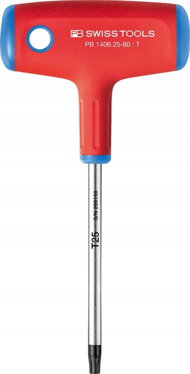 PB Swiss Tools Torx Schroevendraaier T25x80mm met Dwarsgreep