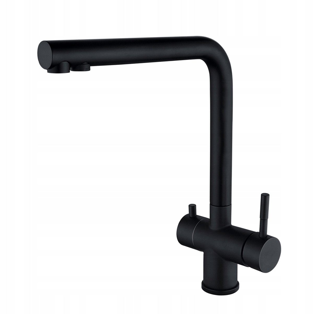 WEZER EKO41C-01-BLACK Keukenkraan met waterfilteraansluiting