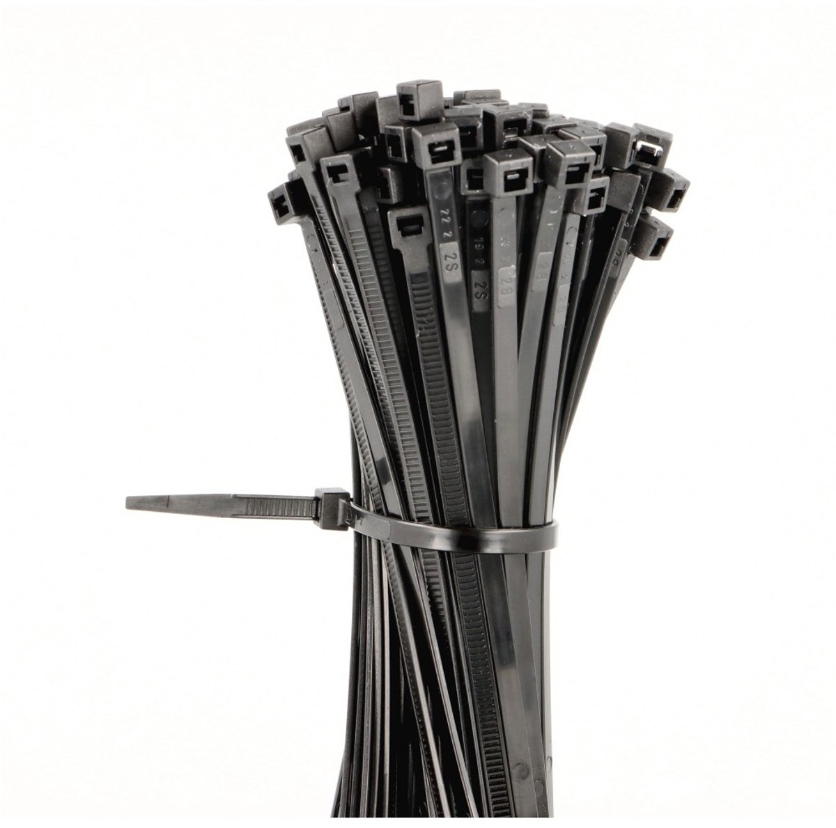 Zwarte Kabelbinders 1220x9mm - 100 Stuks - UV-bestendig Polyamide 6.6
