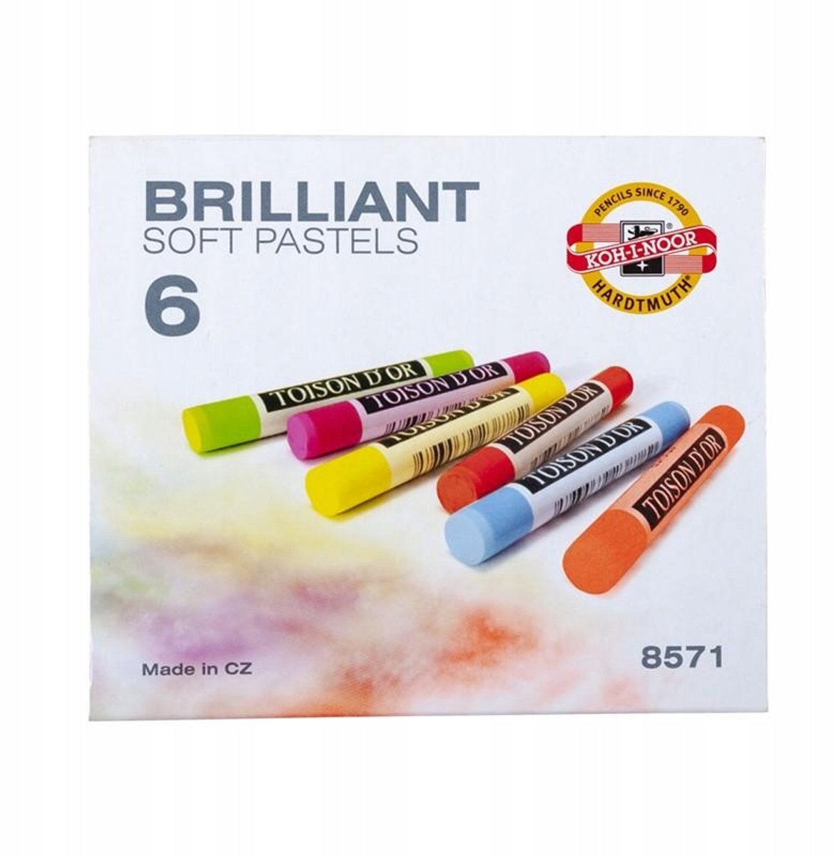Koh-I-Noor Toison D'or Droge Pastels - 6 fluorescerende kleuren