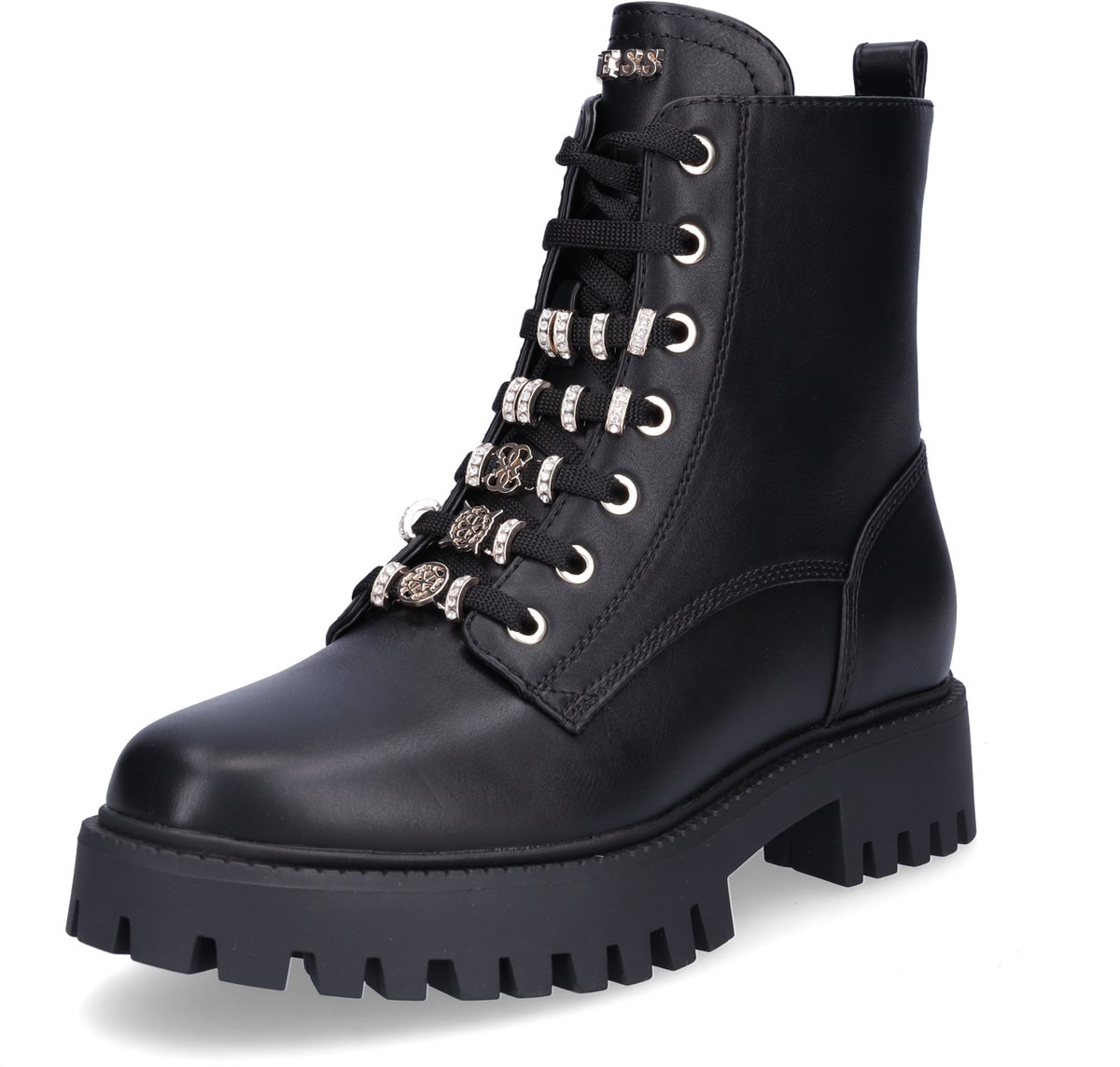 Guess dames veterboot Fiona zwart