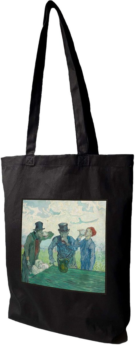 Shopper Tas met Vincent Van Gogh Print - Canvas, 38x41cm