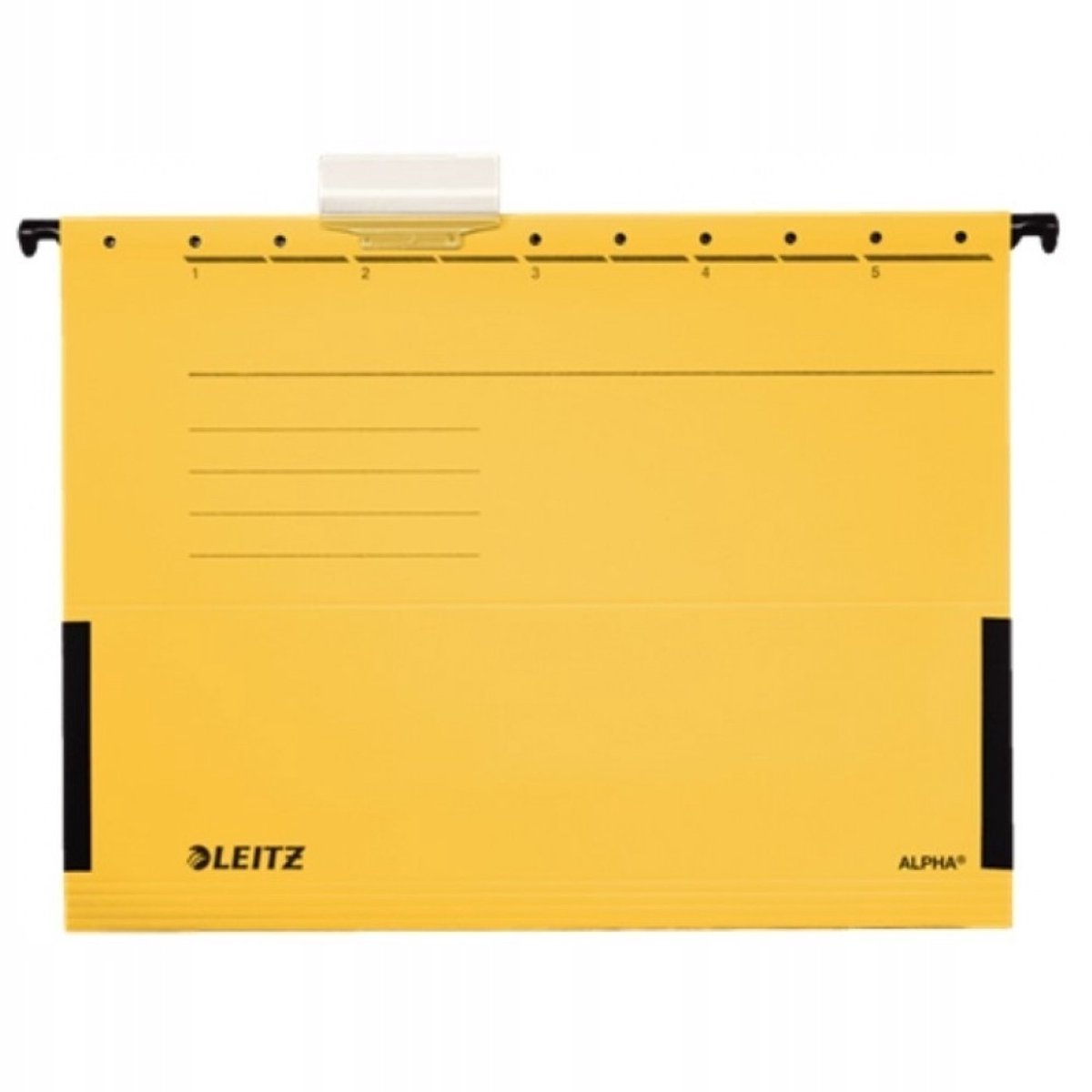 Leitz Alpha A4 hangmap met zijwanden, geel