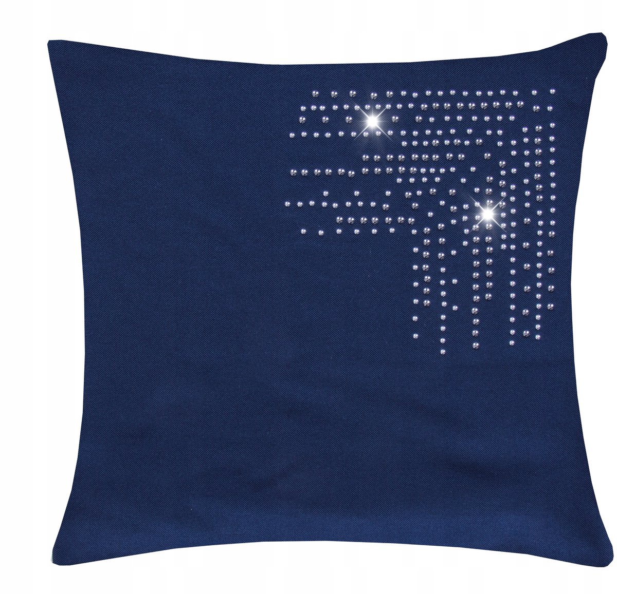 Panama Decor Sierkussen 40x40 cm Navy Blauw met Strass